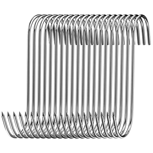 Firschoie Lot de 20 Crochets de Boucher en Acier Inoxydable