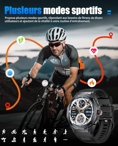 LIGE Montre Connectée Homme avec Appel Bluetooth