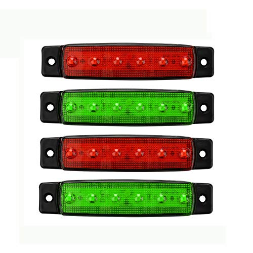 Lot de 4 Lampes de Navigation à LED pour Bateau 12V