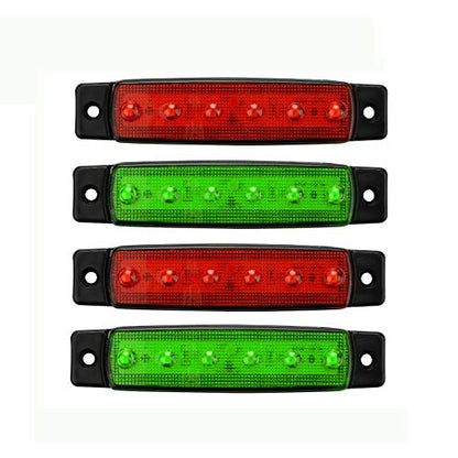 Lot de 4 Lampes de Navigation à LED pour Bateau 12V