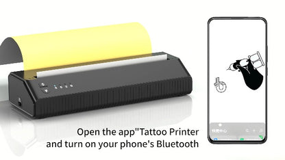 Thermocopieur Tatouage Imprimante de Transfert tatouage Machine Bluetooth avec 10 Feuilles