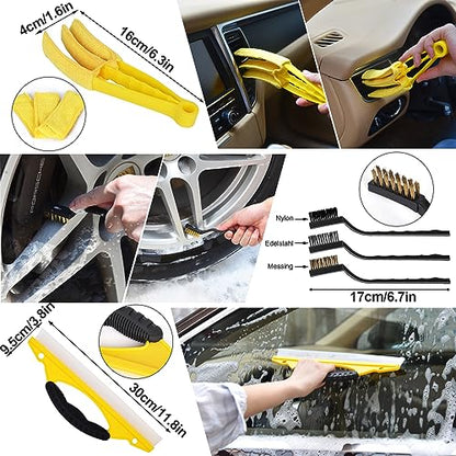 Kit de Nettoyage Voiture - 20 Pièces