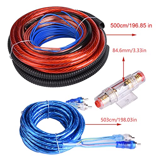 VOBOR Kit Câble Ampli Voiture 4 Jauge - 2800W