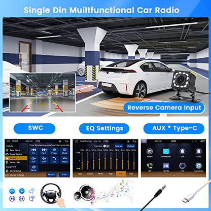 Hikity Autoradio 1 Din Carplay pour voiture