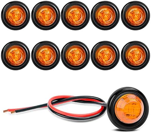Lot de 10 Lumières LED Etanches, Eclairage Sous-Marin à LED, Lumières de Navigation 12V