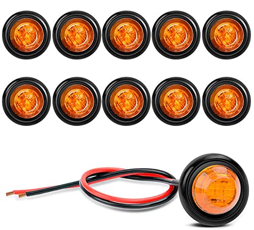 Lot de 10 Lumières LED Etanches, Eclairage Sous-Marin à LED, Lumières de Navigation 12V