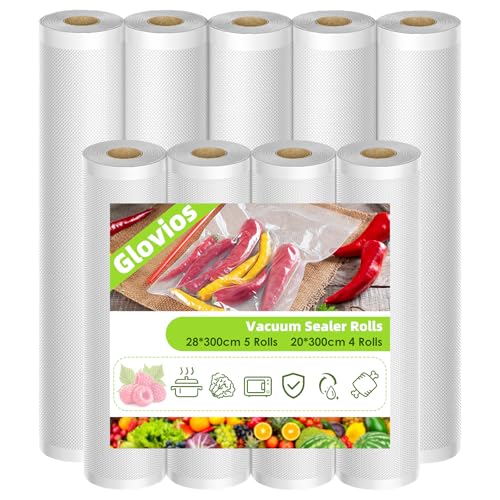 Glovios Sac Sous Vide Alimentaire (9 Rouleaux)