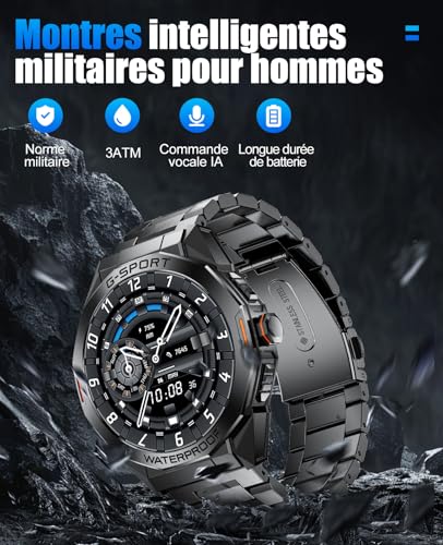 LIGE Montre Connectée Homme avec Appel Bluetooth