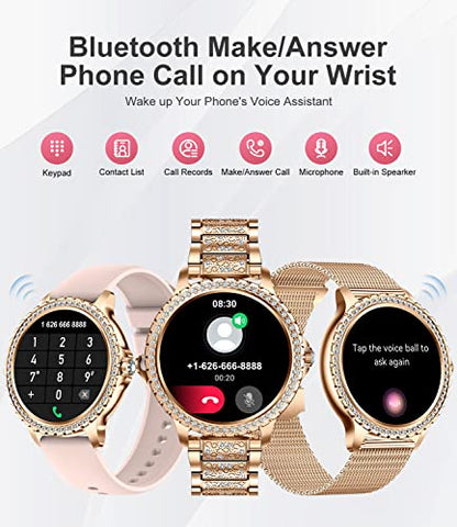 LIGE Montre Connectée Femme avec Appel