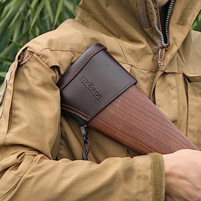 Tourbon Extension de Crosse en Cuir Véritable pour Fusil