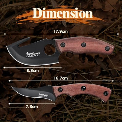 Couteau de survie, couteau de camping à lame fixe, couteau à écorcher très tranchant