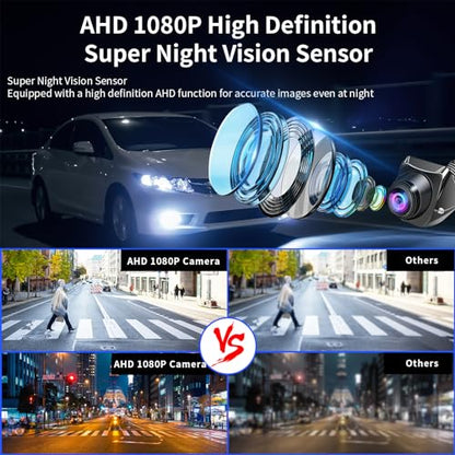 Caméra de Recul 1080P avec Vision Nocturne