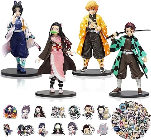 Figurine Manga avec 50 Autocollants