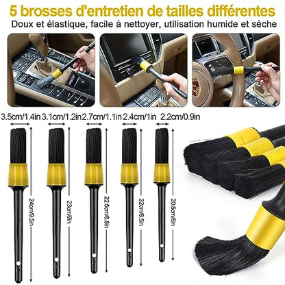 Kit de Nettoyage Voiture - 20 Pièces