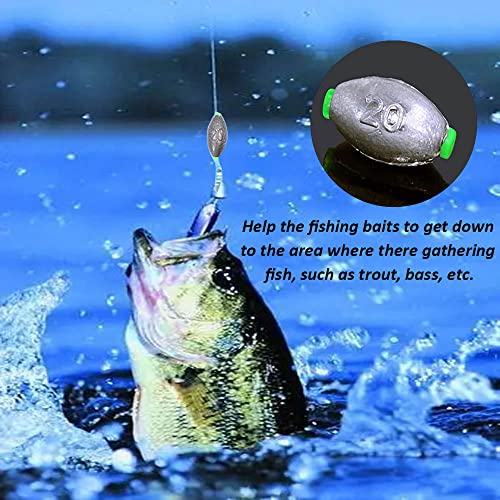 Lot de 30 plombs de pêche