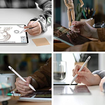 Stylet Tactile Magnétique, LEZUN Stylo à écran 1,5 mm à Pointe en Plastique, Compatible avec Toutes Les Tablettes à écran Tactile et Téléphones Portables, Livré avec 2 Embouts de Remplacement