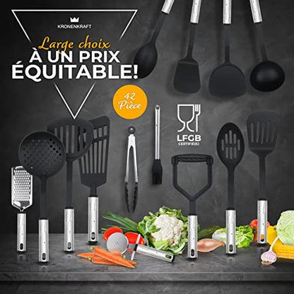 Set d'ustensiles de cuisine de 42 pièces
