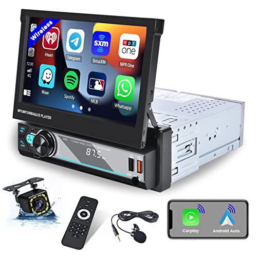 Hikity Autoradio 1 Din Carplay pour voiture