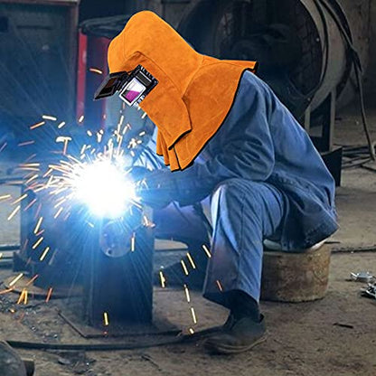 Casque de Soudure CDIYTOOL en Cuir de Vachette