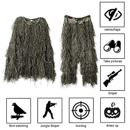 Bseical Ghillie Suit Sniper, tenue de camouflage