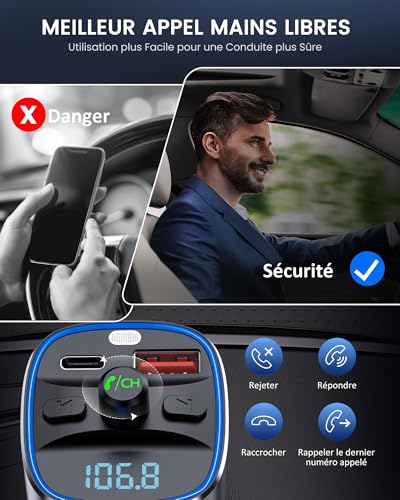 Transmetteur Bluetooth de Voiture