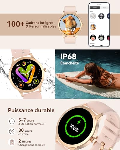 Tensky Montre Connectée Homme Femme