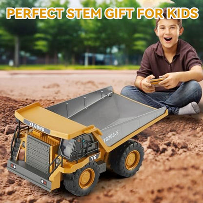 Camion-Benne Télécommandé, Véhicule de Construction RC pour Enfants