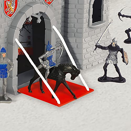 Château Fort Le Château Noir avec Figurines Catapultes et Accessoires Inclus