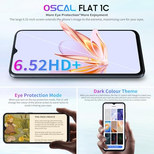 OSCAL Flat 1C Telephone Portable, 4GB+32GB