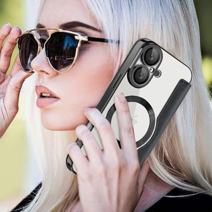 Coque Multifonctionnelle en Cuir iPhone 16 Plus