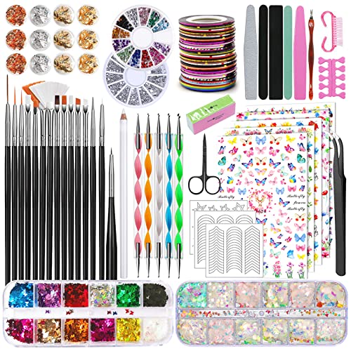 TAVADA Kit de Nail Art - 23 Pièces
