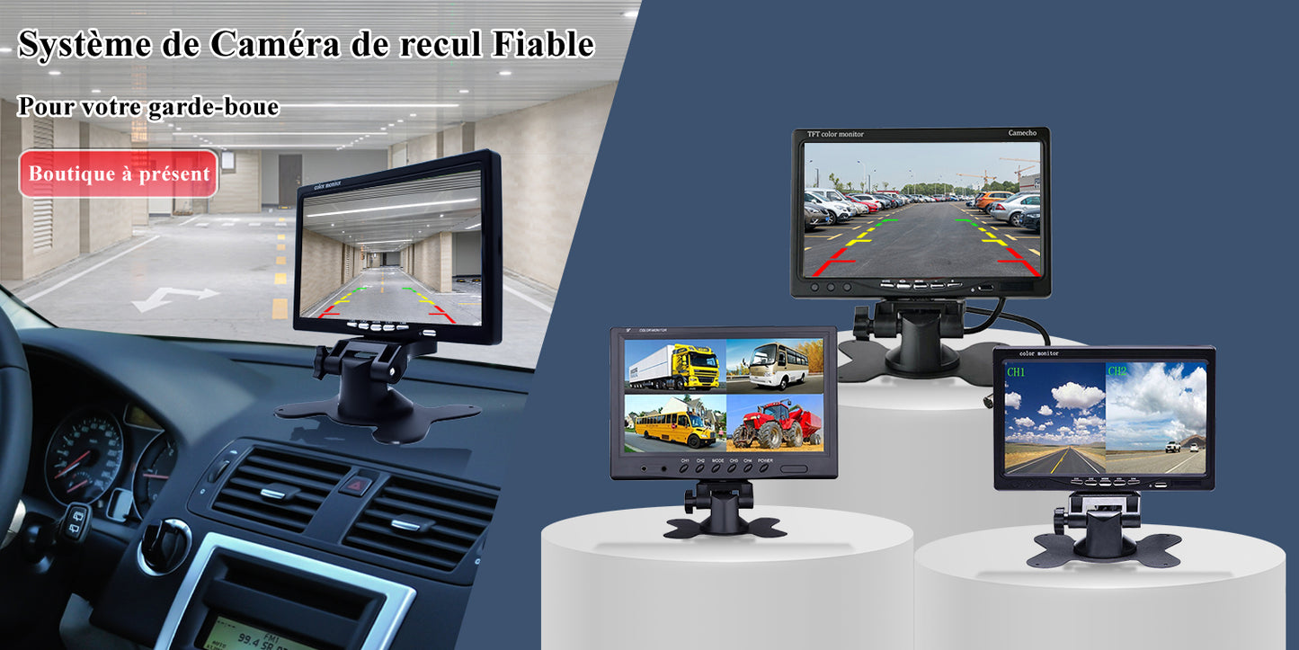 Kit de Caméra de Recul CAMECHO avec Écran LCD 7"
