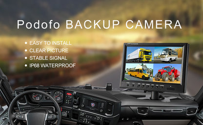 Caméra de Recul Podofo avec Moniteur de 9''