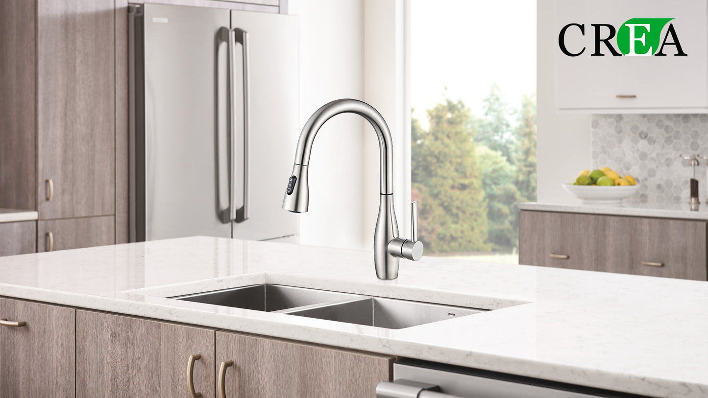 CREA Robinet de cuisine avec douchette extractible