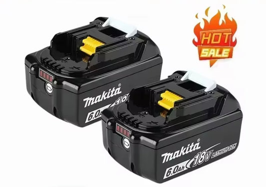 2 batteries Makita 6ah + chargeur Makita double