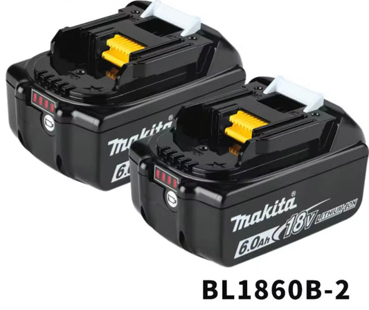 2 batteries makita 18v 6ah
